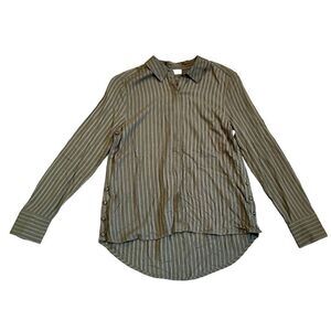 NWT Ecru Olive Mara Shirt Side Buttons Button Down XS